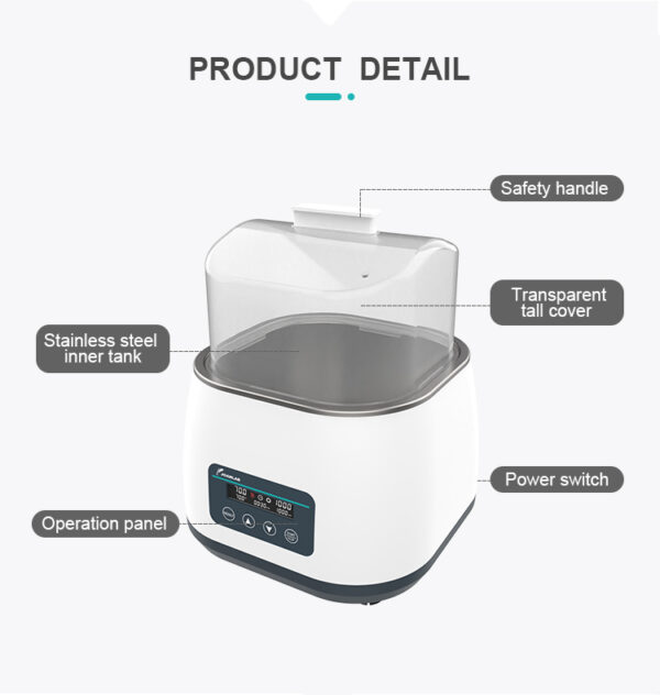 Baño termostático con agitación con velocidad regulable WBS-6PRO - Imagen 2