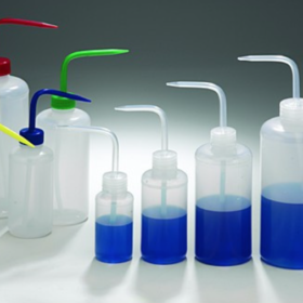 Piseta plastica tapa angosta de colores