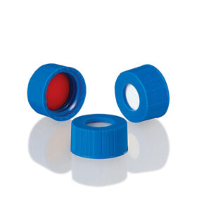 Tapas de PTFE Azul para Viales Rosca 9 mm