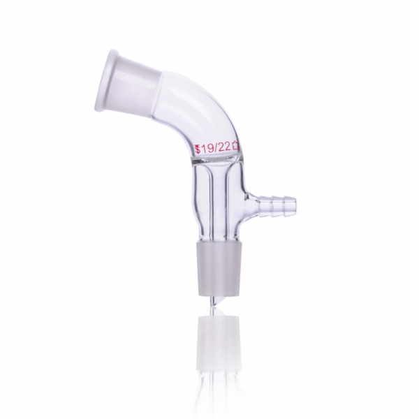 Adaptador intermediario para vacio 105º con esmeril 24/40
