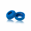 Tapa azul perforada