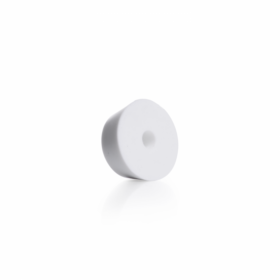 Tapon de silicona perforado para equipo de filtración
