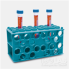 Gradilla multi tubo para medidas 30 mm x 8 pos. - 20 mm x 20 pos. - 17 mm x 24 pos. - 12 mm x 40 posiciones