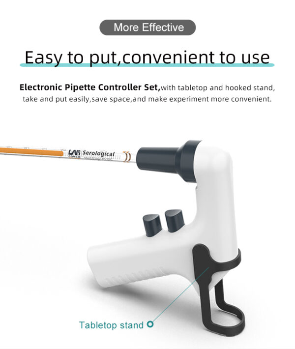 Pipeteador Eléctrico Digital con batería recargable - Imagen 4