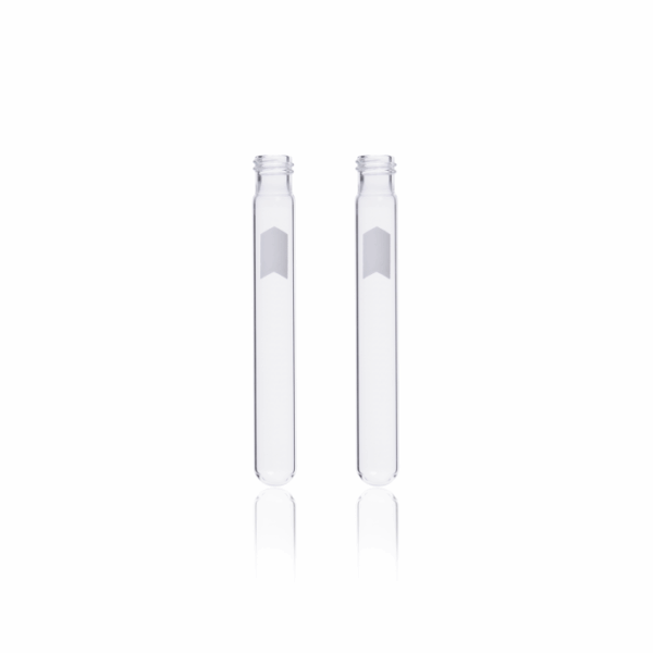 Tubo de Cultivo roscado con área de escritura desechable de Borosilicato KIMBLE® Caja x 1000 unidades